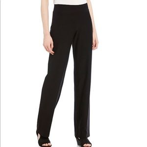Eileen Fisher Pull-On Straight Leg Pants Black PP